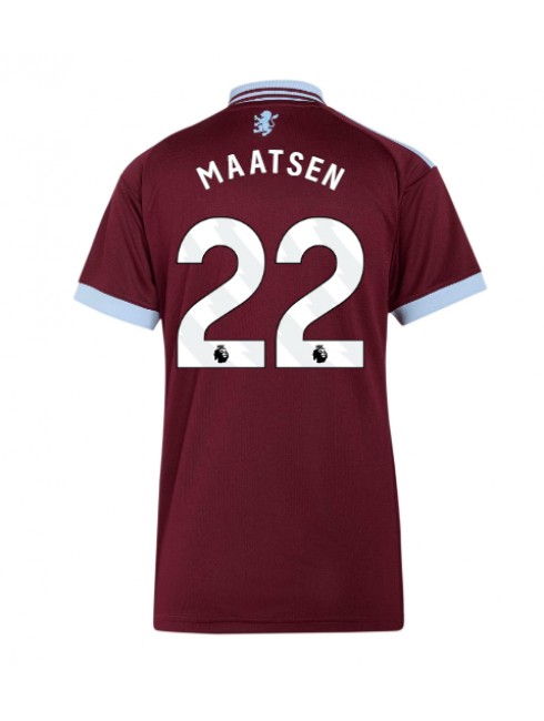 Aston Villa Ian Maatsen #22 Replika Hemmakläder Dam 2026-27 Kortärmad Aston Villa Ian Maatsen #22 Replika Hemmakläder Dam 2026-27 Kortärmad